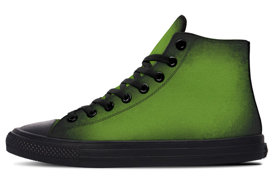 Mystic Moss High Tops - Classic Premium Canvas Shoes with Comfortable and Durable Soles