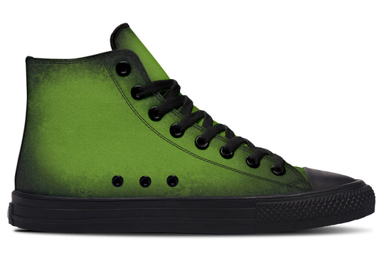 Mystic Moss High Tops - Classic Premium Canvas Shoes with Comfortable and Durable Soles