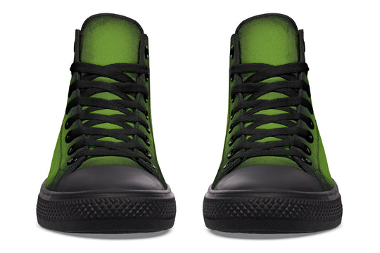 Mystic Moss High Tops - Classic Premium Canvas Shoes with Comfortable and Durable Soles