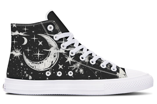 Nightfall High Tops - Classic Premium Canvas Shoes with Comfortable and Durable Soles