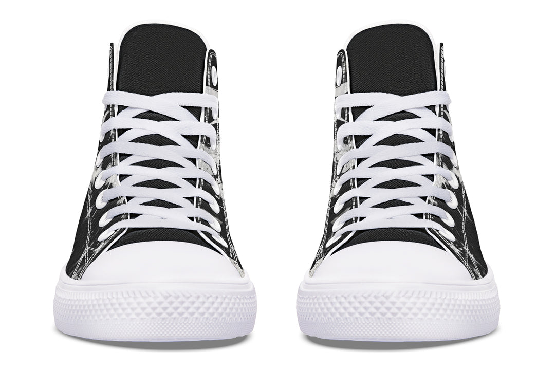 Nightfall High Tops - Classic Premium Canvas Shoes with Comfortable and Durable Soles