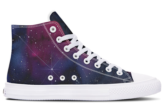 Night High Tops - Classic Premium Canvas Shoes with Comfortable and Durable Soles