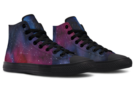 Night High Tops - Classic Premium Canvas Shoes with Comfortable and Durable Soles