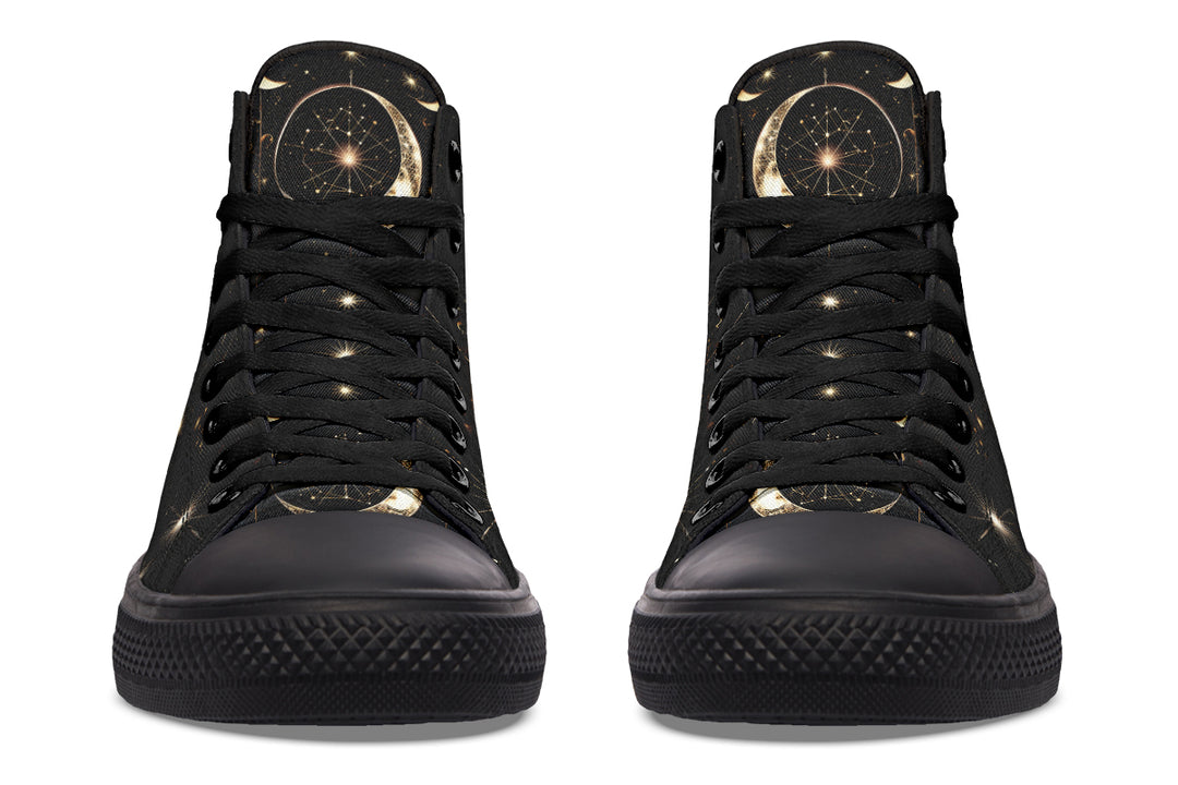 Omen Raven High Tops - Classic Premium Canvas Shoes with Comfortable and Durable Soles