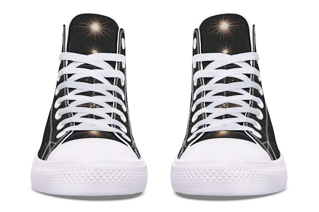 Oracle Raven High Tops - Classic Premium Canvas Shoes with Comfortable and Durable Soles