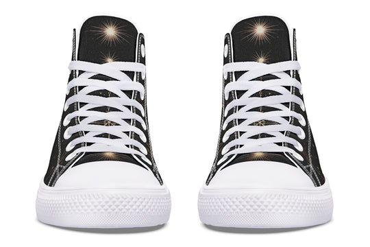 Oracle Raven High Tops - Classic Premium Canvas Shoes with Comfortable and Durable Soles