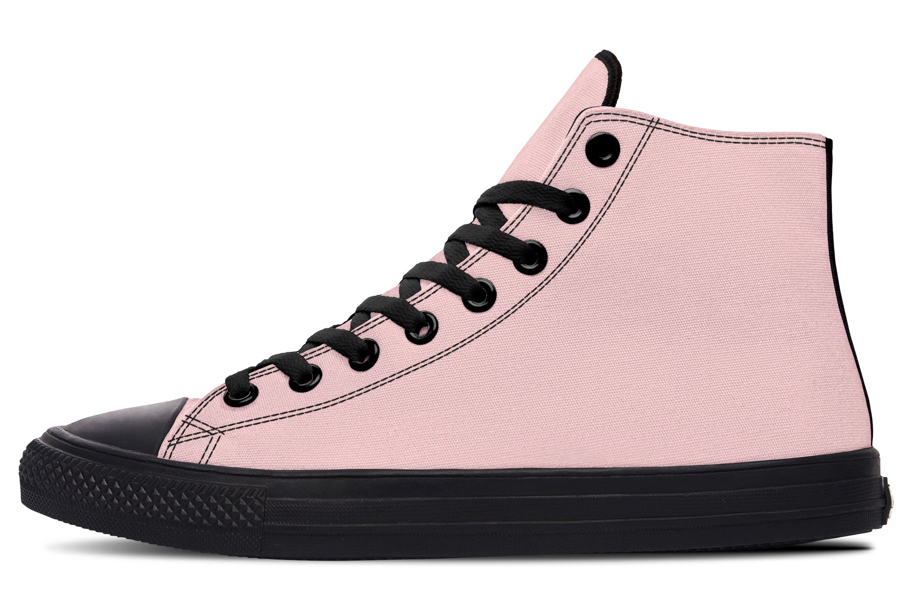 Rose Quartz High Tops Classic Premium Canvas Shoes with Comfortable Rogue Wolf