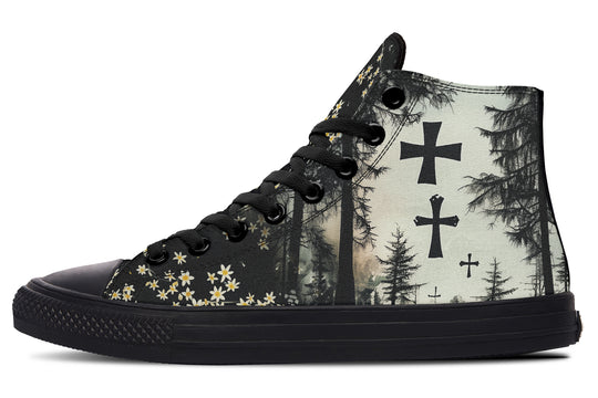 Sanctuary of Souls High Tops - Classic Premium Canvas Shoes with Comfortable and Durable Soles