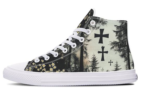 Sanctuary of Souls High Tops - Classic Premium Canvas Shoes with Comfortable and Durable Soles