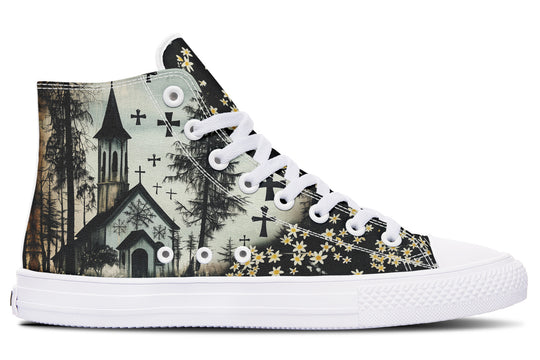 Sanctuary of Souls High Tops - Classic Premium Canvas Shoes with Comfortable and Durable Soles