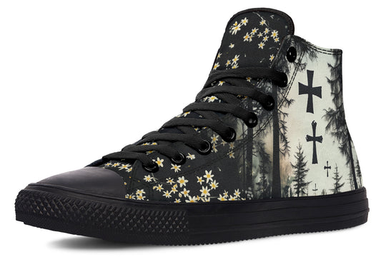 Sanctuary of Souls High Tops - Classic Premium Canvas Shoes with Comfortable and Durable Soles