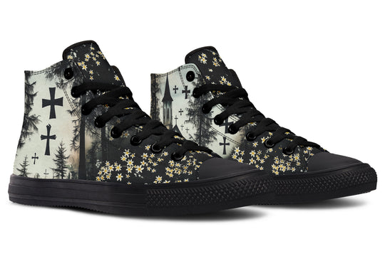 Sanctuary of Souls High Tops - Classic Premium Canvas Shoes with Comfortable and Durable Soles