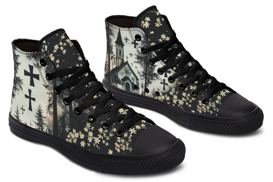 Sanctuary of Souls High Tops - Classic Premium Canvas Shoes with Comfortable and Durable Soles