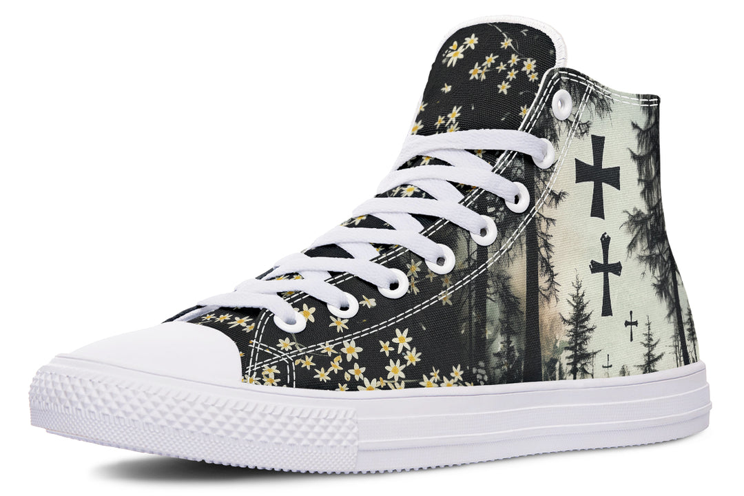 Sanctuary of Souls High Tops - Classic Premium Canvas Shoes with Comfortable and Durable Soles