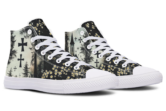 Sanctuary of Souls High Tops - Classic Premium Canvas Shoes with Comfortable and Durable Soles