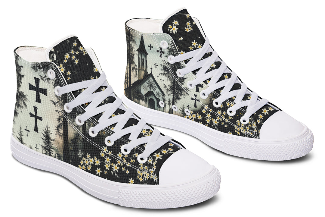 Sanctuary of Souls High Tops - Classic Premium Canvas Shoes with Comfortable and Durable Soles