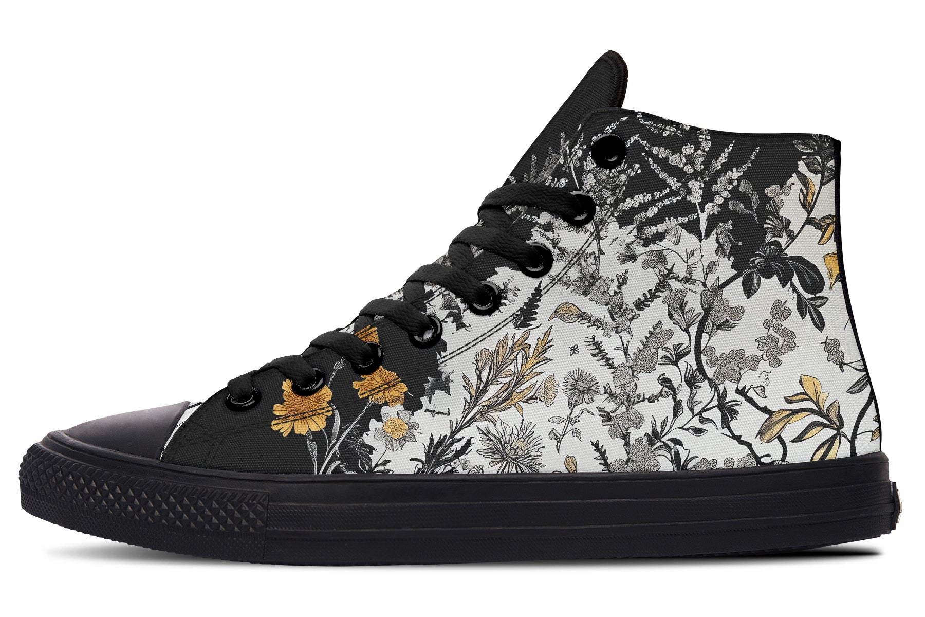 Shadow Ferns High Tops Classic Premium Canvas Shoes with Comfortable