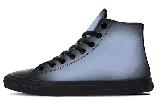 Twilight Blue High Tops - Classic Premium Canvas Shoes with Comfortable and Durable Soles