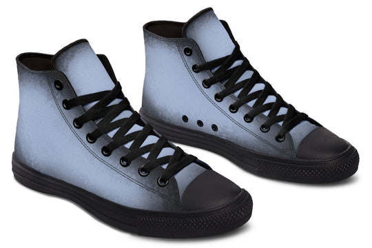 Twilight Blue High Tops - Classic Premium Canvas Shoes with Comfortable and Durable Soles