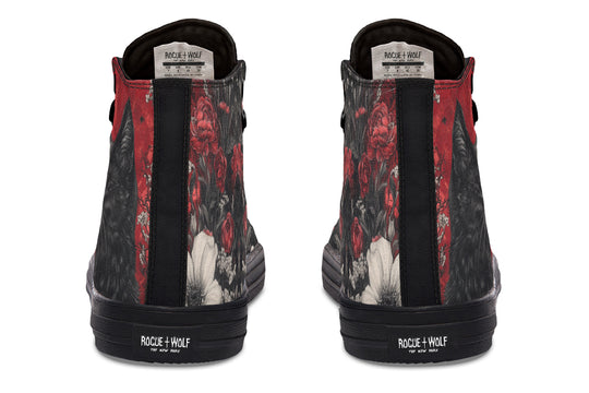 Twilight Cat High Tops - Classic Premium Canvas Shoes with Comfortable and Durable Soles