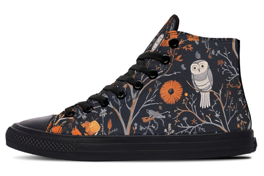 Twilight Watcher High Tops - Classic Premium Canvas Shoes with Comfortable and Durable Soles