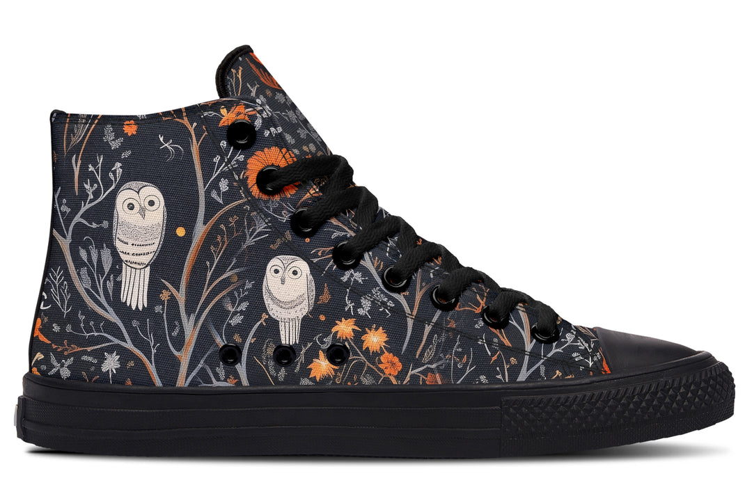 Twilight Watcher High Tops - Classic Premium Canvas Shoes with Comfortable and Durable Soles