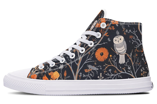 Twilight Watcher High Tops - Classic Premium Canvas Shoes with Comfortable and Durable Soles