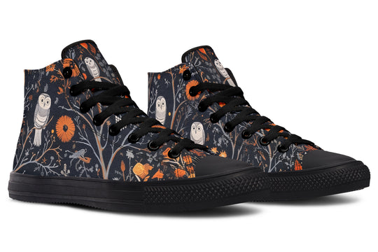 Twilight Watcher High Tops - Classic Premium Canvas Shoes with Comfortable and Durable Soles