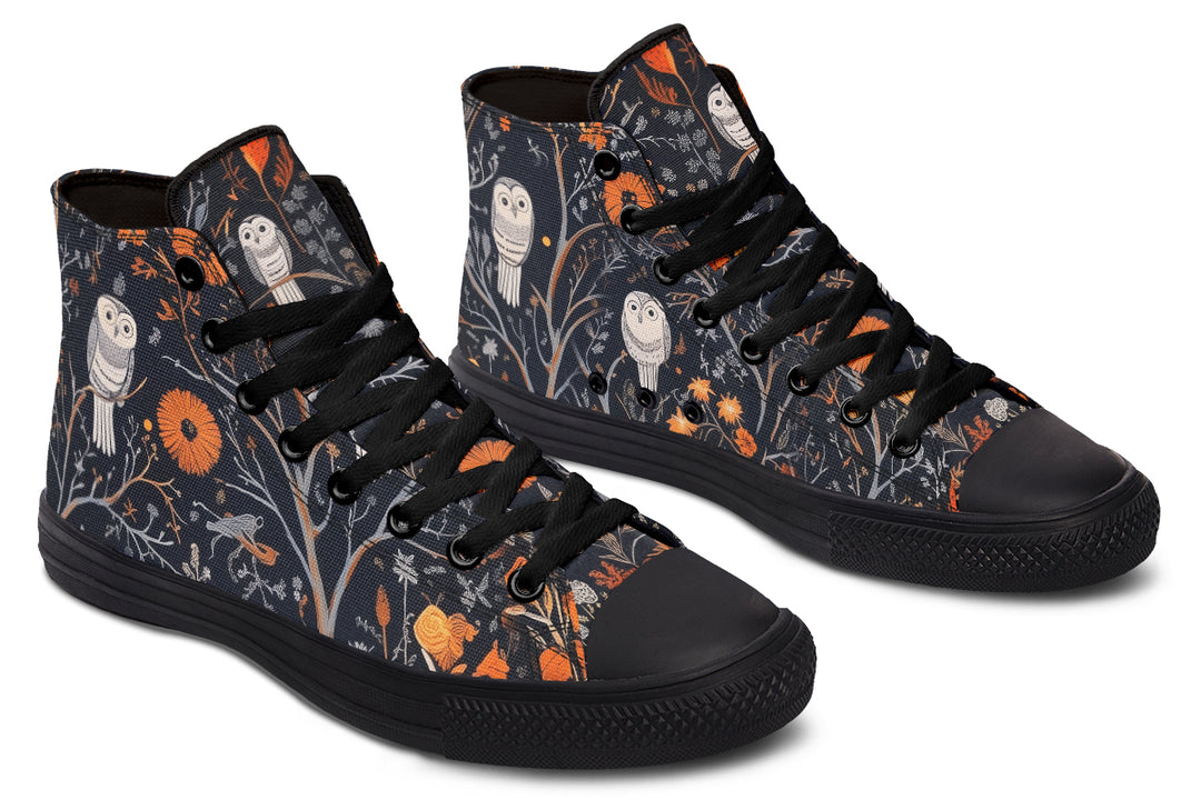 Twilight Watcher High Tops - Classic Premium Canvas Shoes with Comfortable and Durable Soles