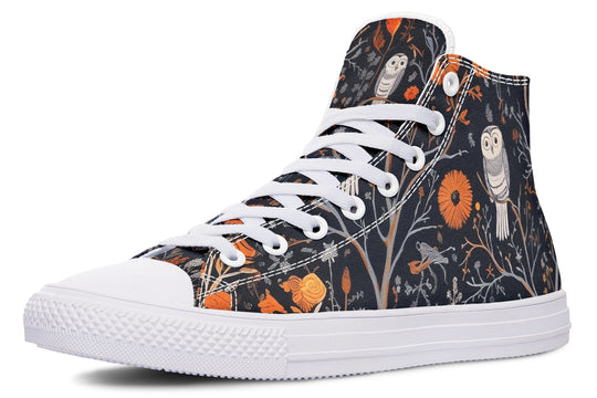 Twilight Watcher High Tops - Classic Premium Canvas Shoes with Comfortable and Durable Soles