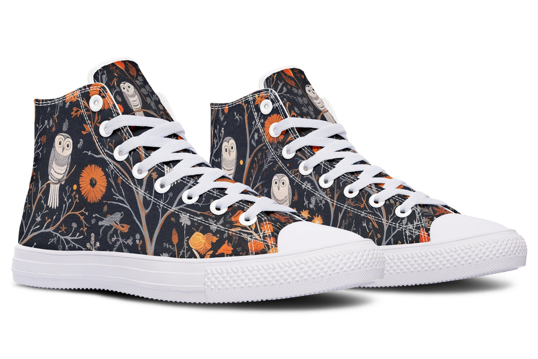 Twilight Watcher High Tops - Classic Premium Canvas Shoes with Comfortable and Durable Soles