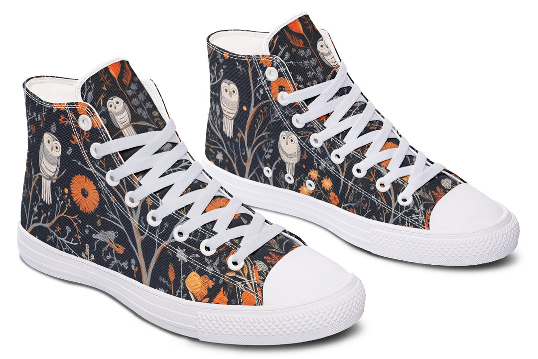 Twilight Watcher High Tops - Classic Premium Canvas Shoes with Comfortable and Durable Soles