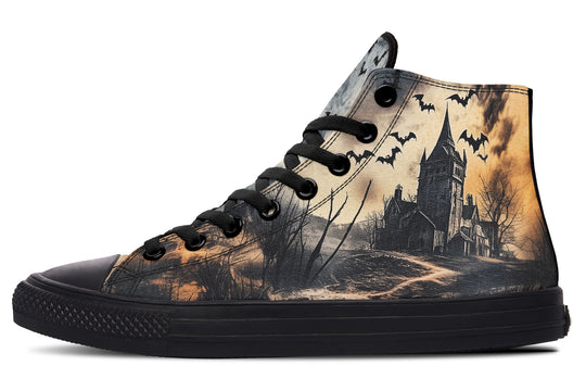 Vlad’s Castle High Tops - Classic Premium Canvas Shoes with Comfortable and Durable Soles