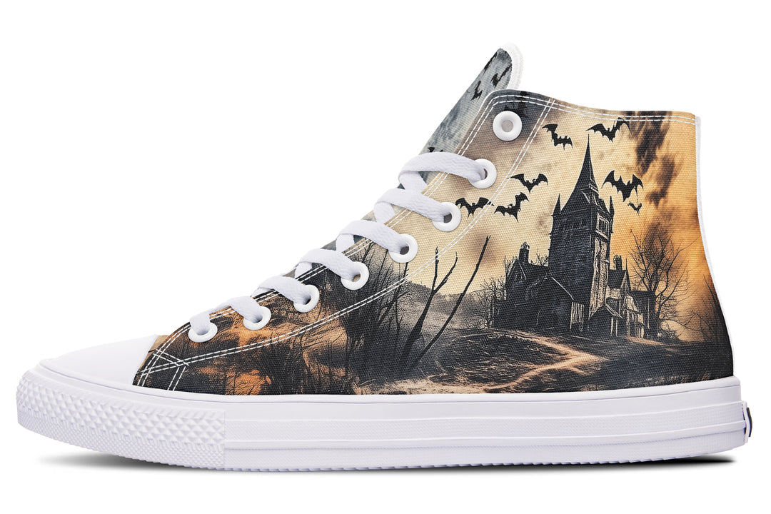 Vlad’s Castle High Tops - Classic Premium Canvas Shoes with Comfortable and Durable Soles