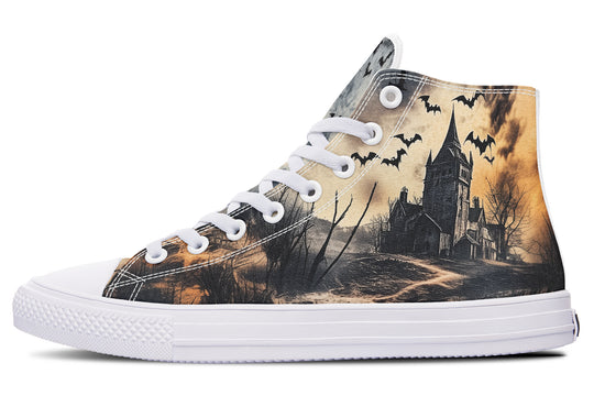 Vlad’s Castle High Tops - Classic Premium Canvas Shoes with Comfortable and Durable Soles