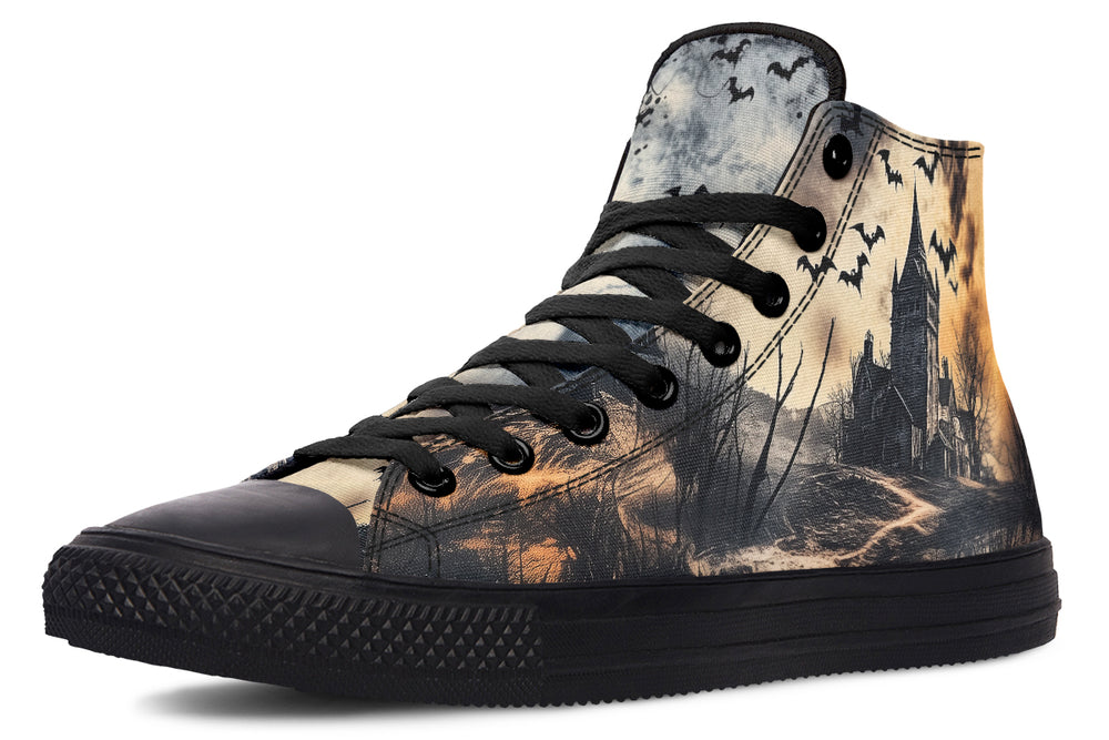 Vlad’s Castle High Tops - Classic Premium Canvas Shoes with Comfortable and Durable Soles