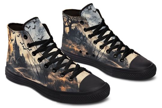 Vlad’s Castle High Tops - Classic Premium Canvas Shoes with Comfortable and Durable Soles