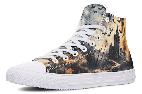 Vlad’s Castle High Tops - Classic Premium Canvas Shoes with Comfortable and Durable Soles