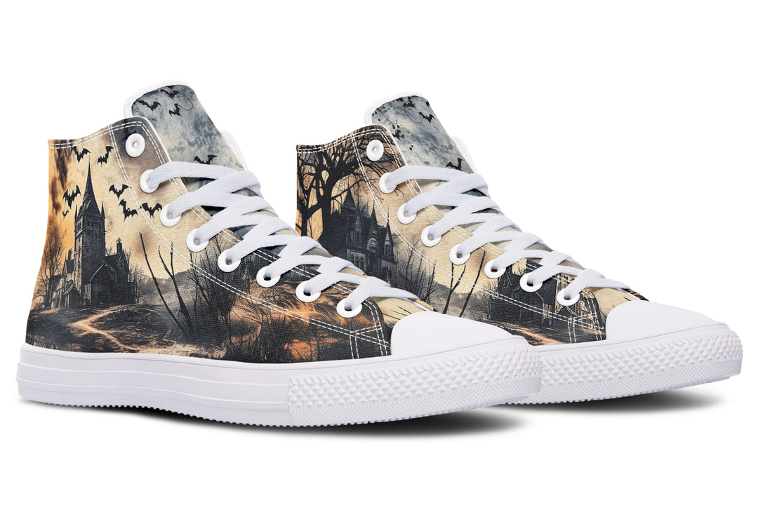 Vlad’s Castle High Tops - Classic Premium Canvas Shoes with Comfortable and Durable Soles