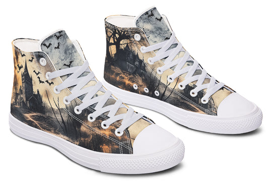 Vlad’s Castle High Tops - Classic Premium Canvas Shoes with Comfortable and Durable Soles