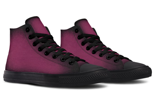 Wicked Berry High Tops - Classic Premium Canvas Shoes with Comfortable and Durable Soles