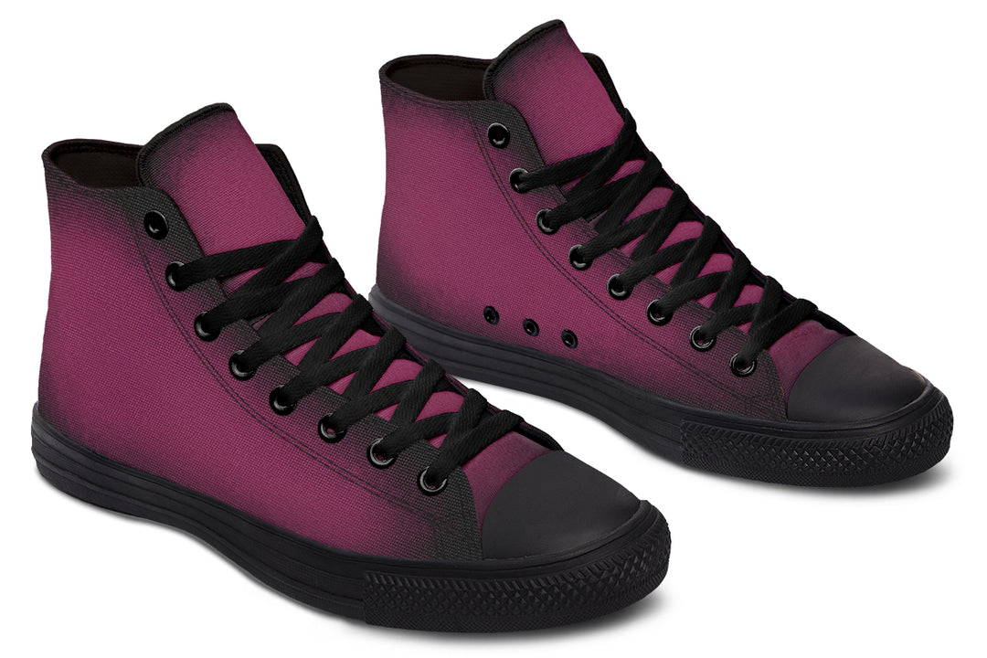 Wicked Berry High Tops - Classic Premium Canvas Shoes with Comfortable and Durable Soles