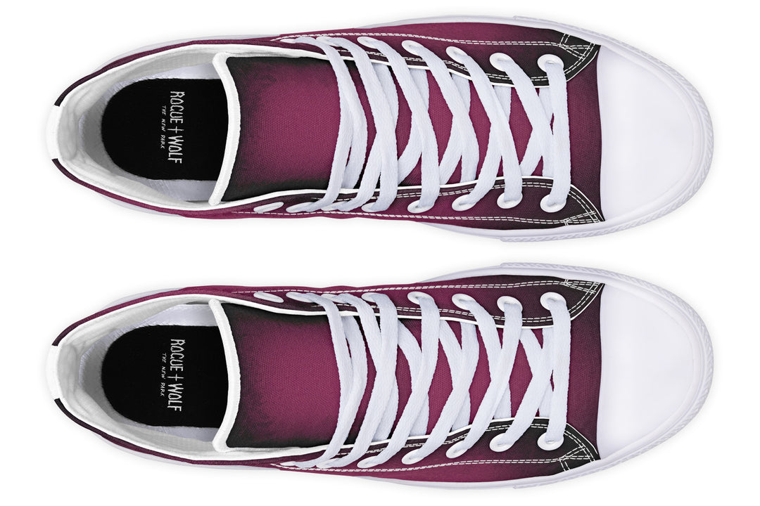 Wicked Berry High Tops - Classic Premium Canvas Shoes with Comfortable and Durable Soles