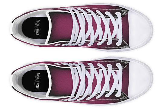 Wicked Berry High Tops - Classic Premium Canvas Shoes with Comfortable and Durable Soles