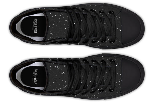 Astral High Tops - Unisex High Tops Canvas Sneakers Vegan Casual Retro Streetwear Dark Academia Gothic