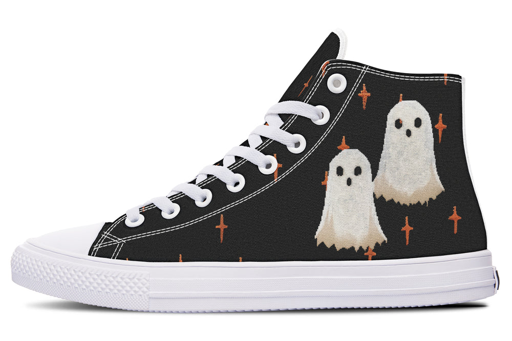 Boo High Tops - Classic Premium Canvas Shoes with Comfortable and Durable Soles