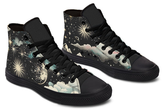 Orion’s Dream High Tops - Unisex High Tops Durable Canvas Sneakers Skate Shoes Gothic Retro Style