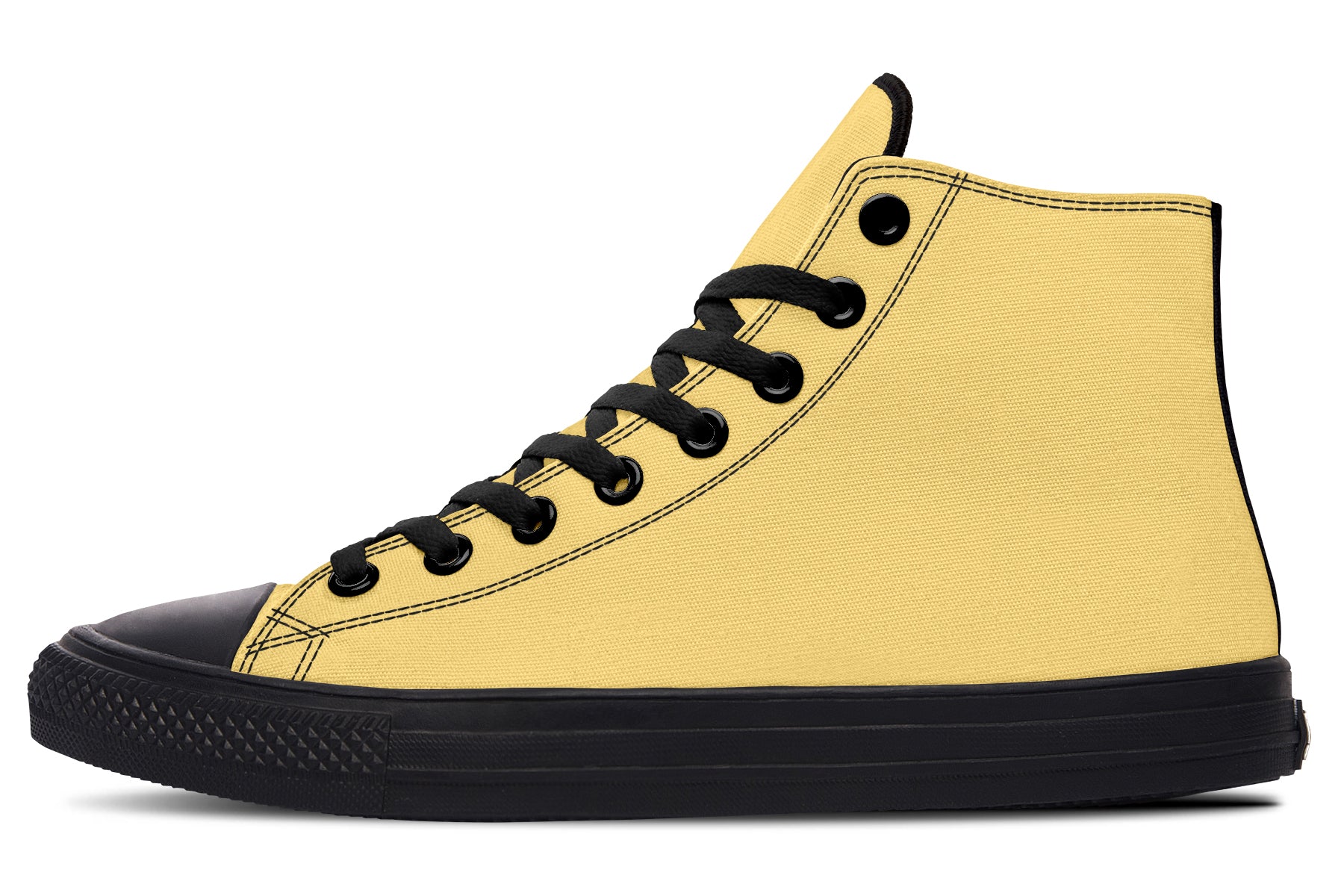 Soft Gold High Tops Classic Premium Canvas Shoes with Comfortable and Durable Soles