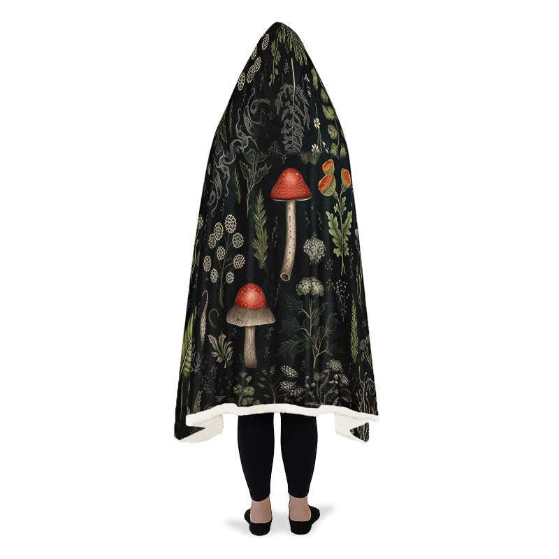 Foraging Hooded Blanket - Cozy and Warm Wrap-around Blanket with Vegan Fur Lining and Hood