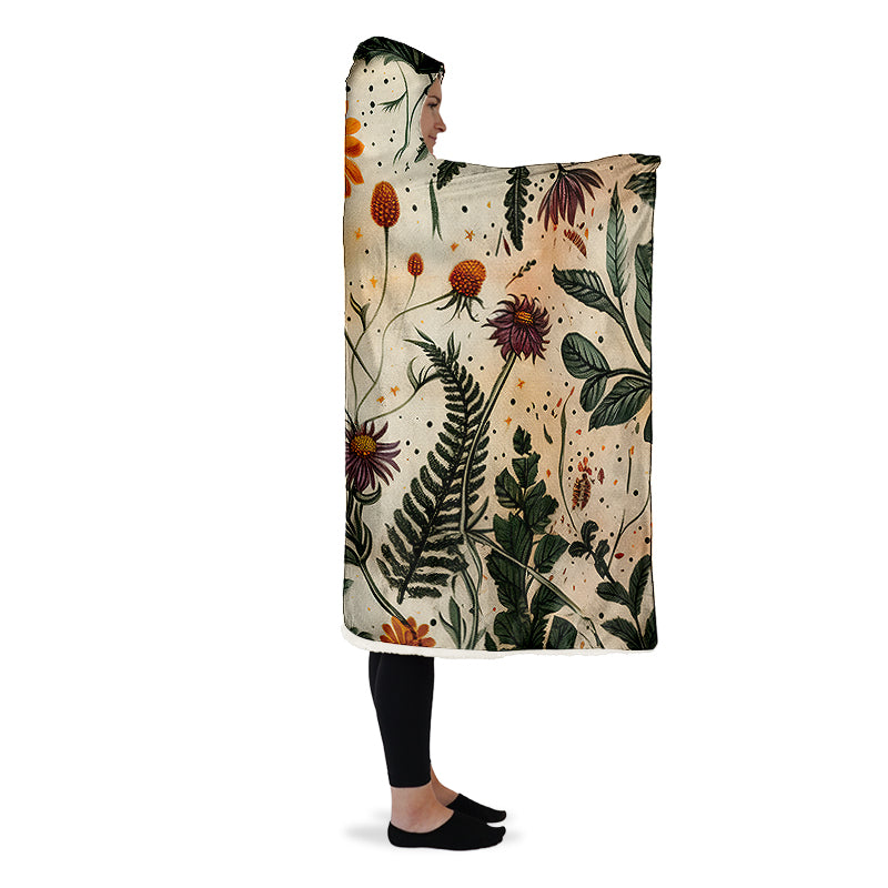 Midsummer Hooded Blanket - Cozy and Warm Wrap-around Blanket with Vegan Fur Lining and Hood